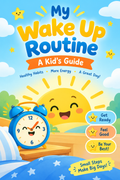 Wake Up Routine kids PDF cover image